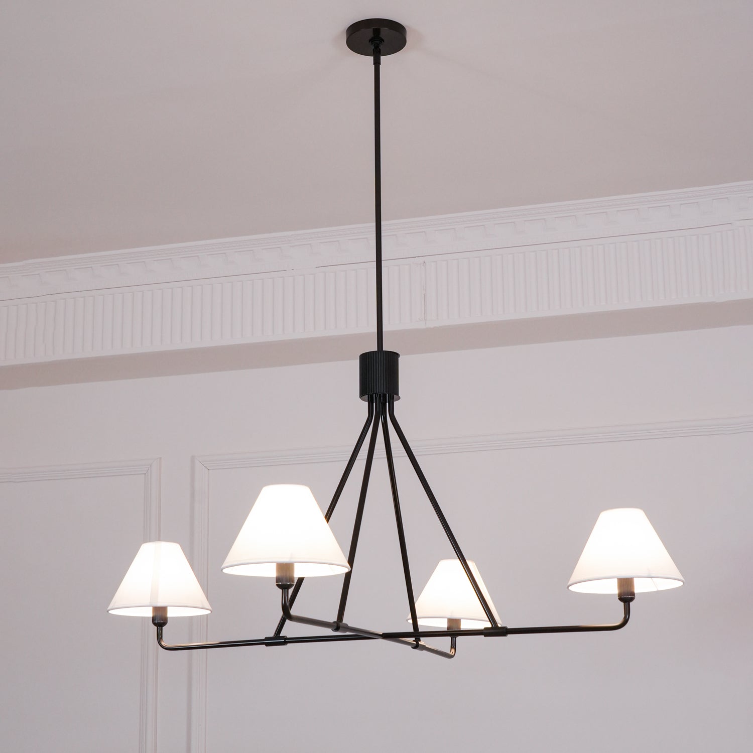 Aurora Kronleuchter Kegelschirm Minimalistisch-Letslighting