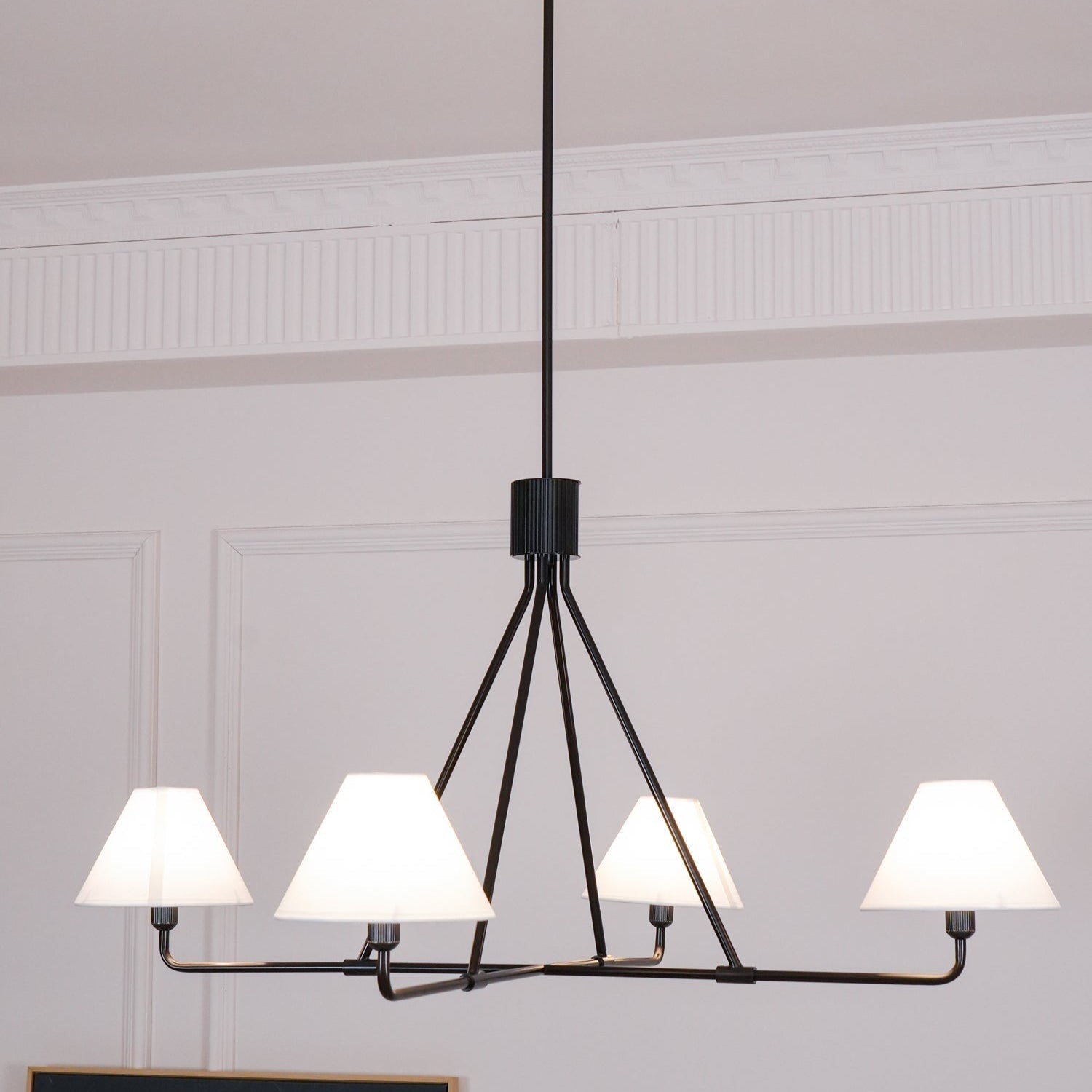 Ornuvyh Industrieller Vintage-Kronleuchter aus Stoff-Letslighting