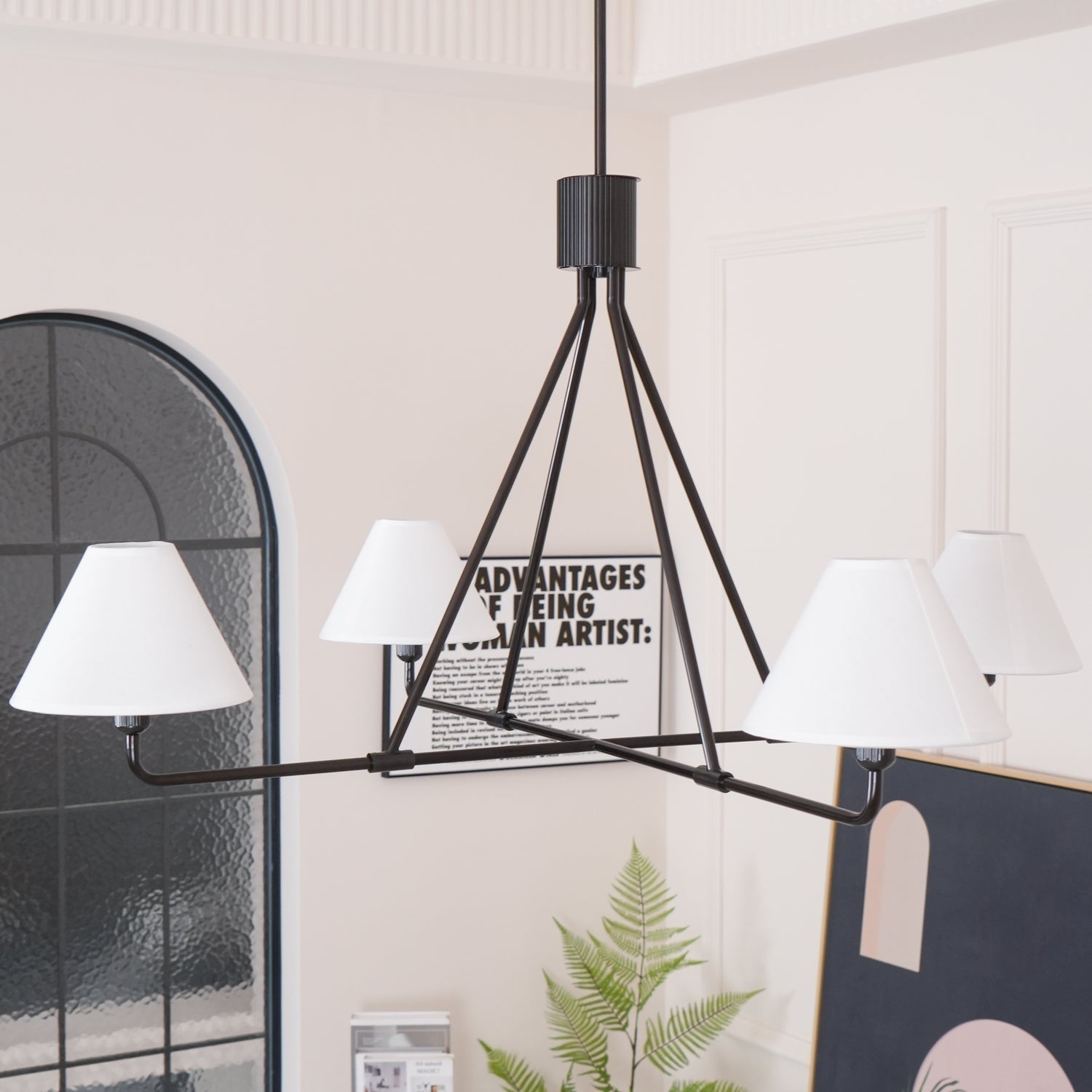 Ornuvyh Industrieller Vintage-Kronleuchter aus Stoff-Letslighting