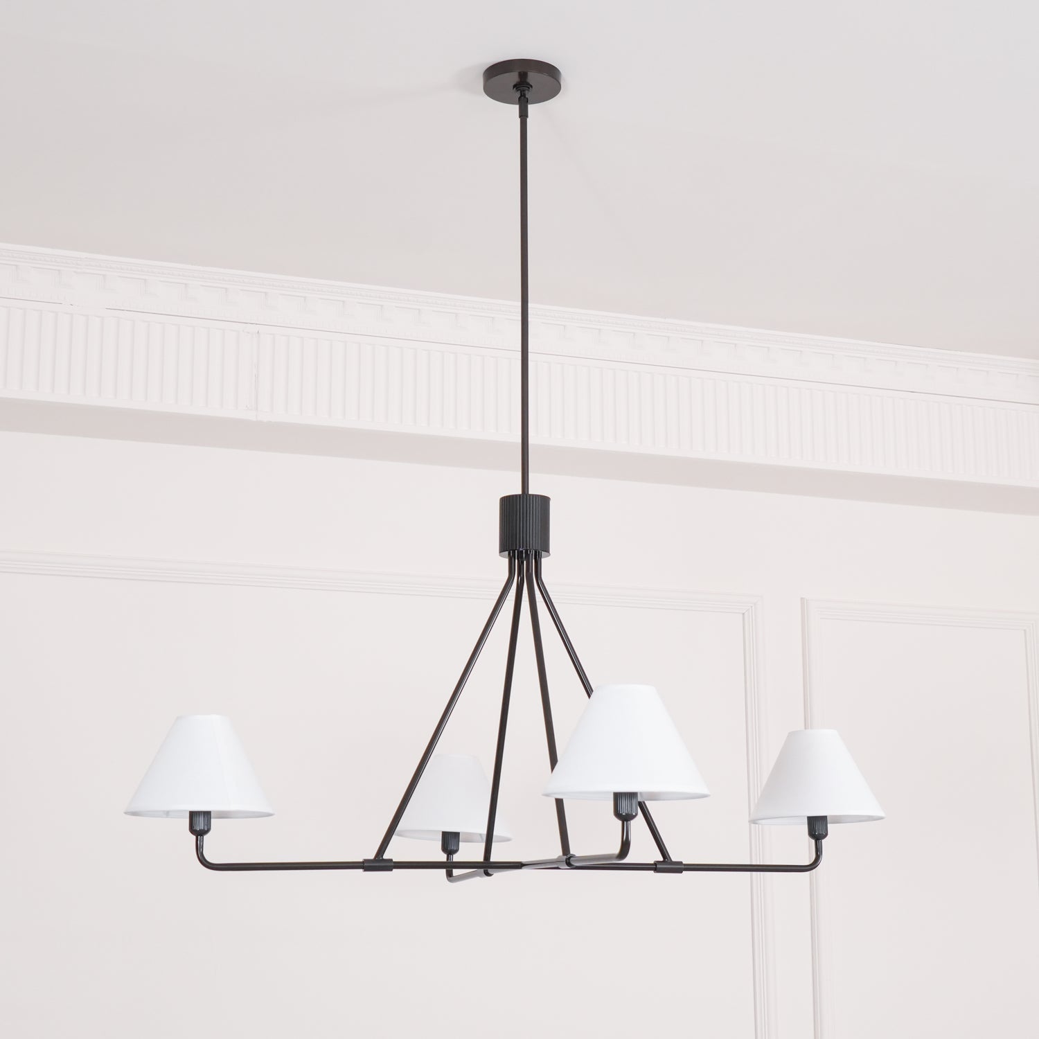 Aurora Kronleuchter Kegelschirm Minimalistisch-Letslighting