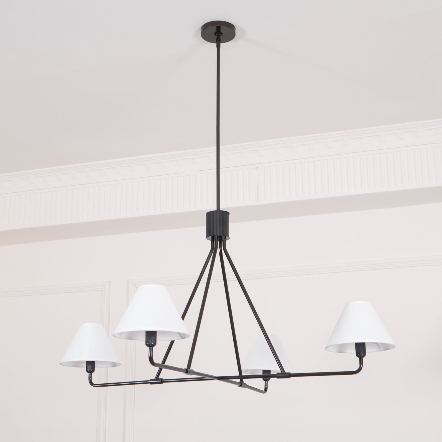 Aurora Kronleuchter Kegelschirm Minimalistisch-Letslighting
