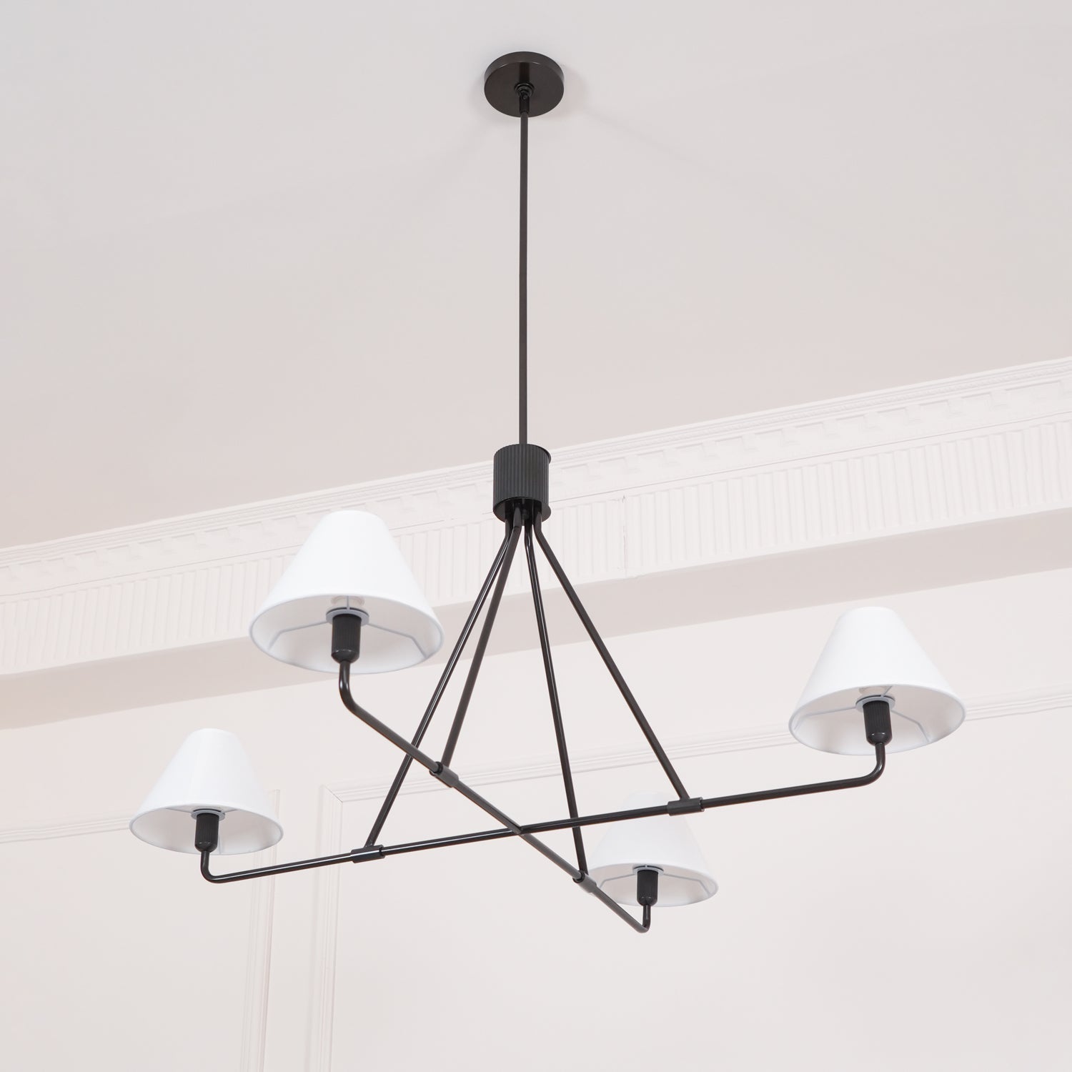 Ornuvyh Industrieller Vintage-Kronleuchter aus Stoff-Letslighting