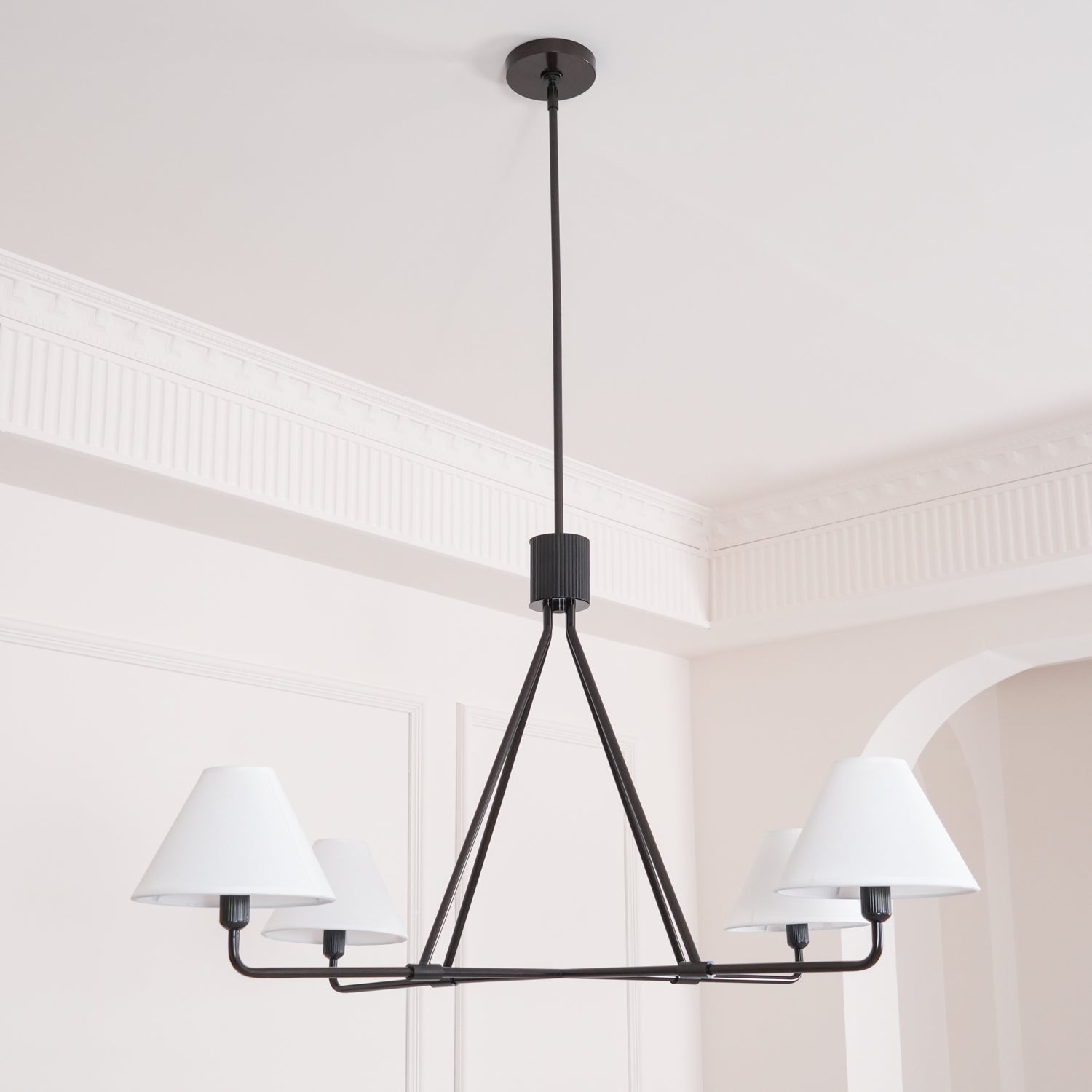 Ornuvyh Industrieller Vintage-Kronleuchter aus Stoff-Letslighting