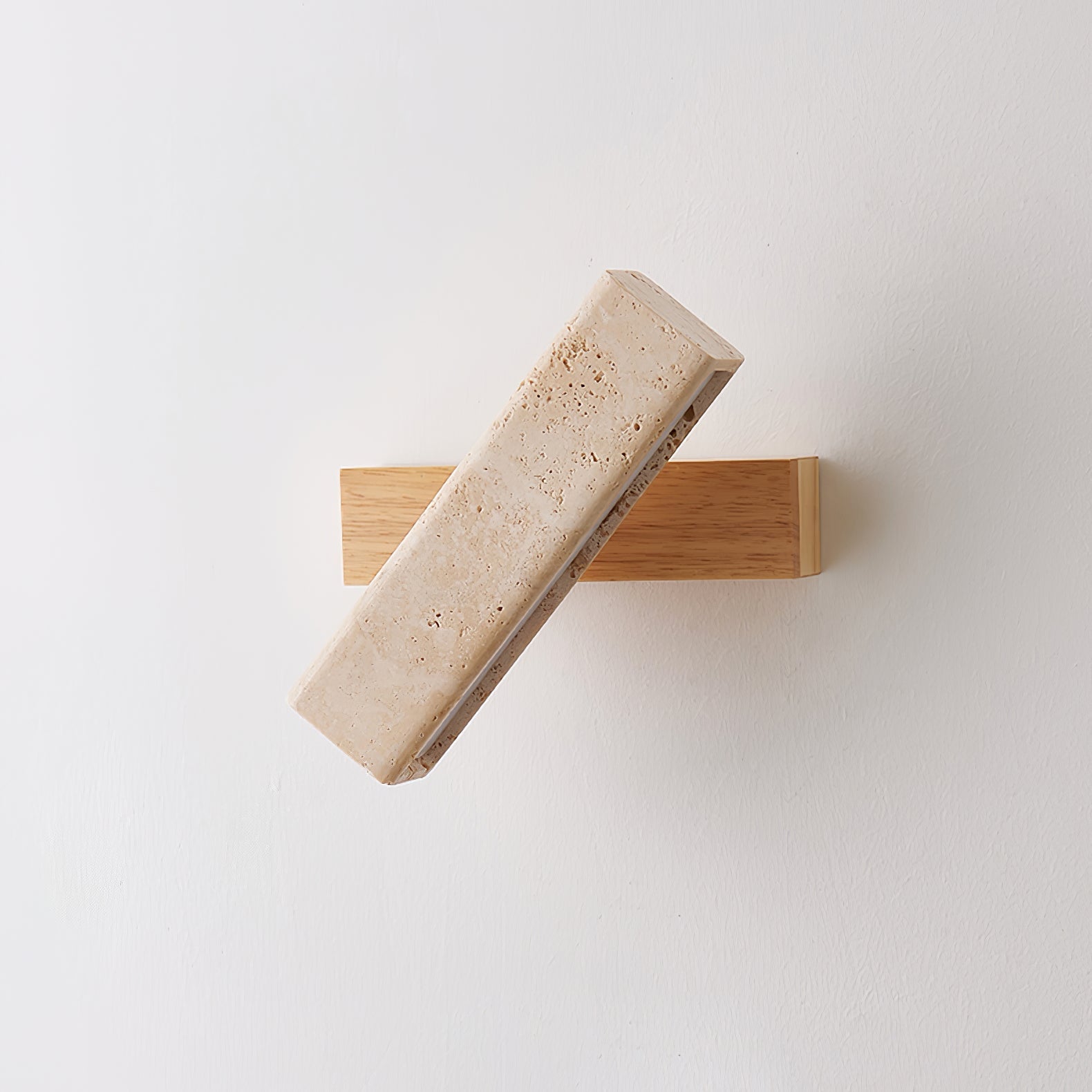 Esorora Rectangular Travertine Wall Light - Blowlighting