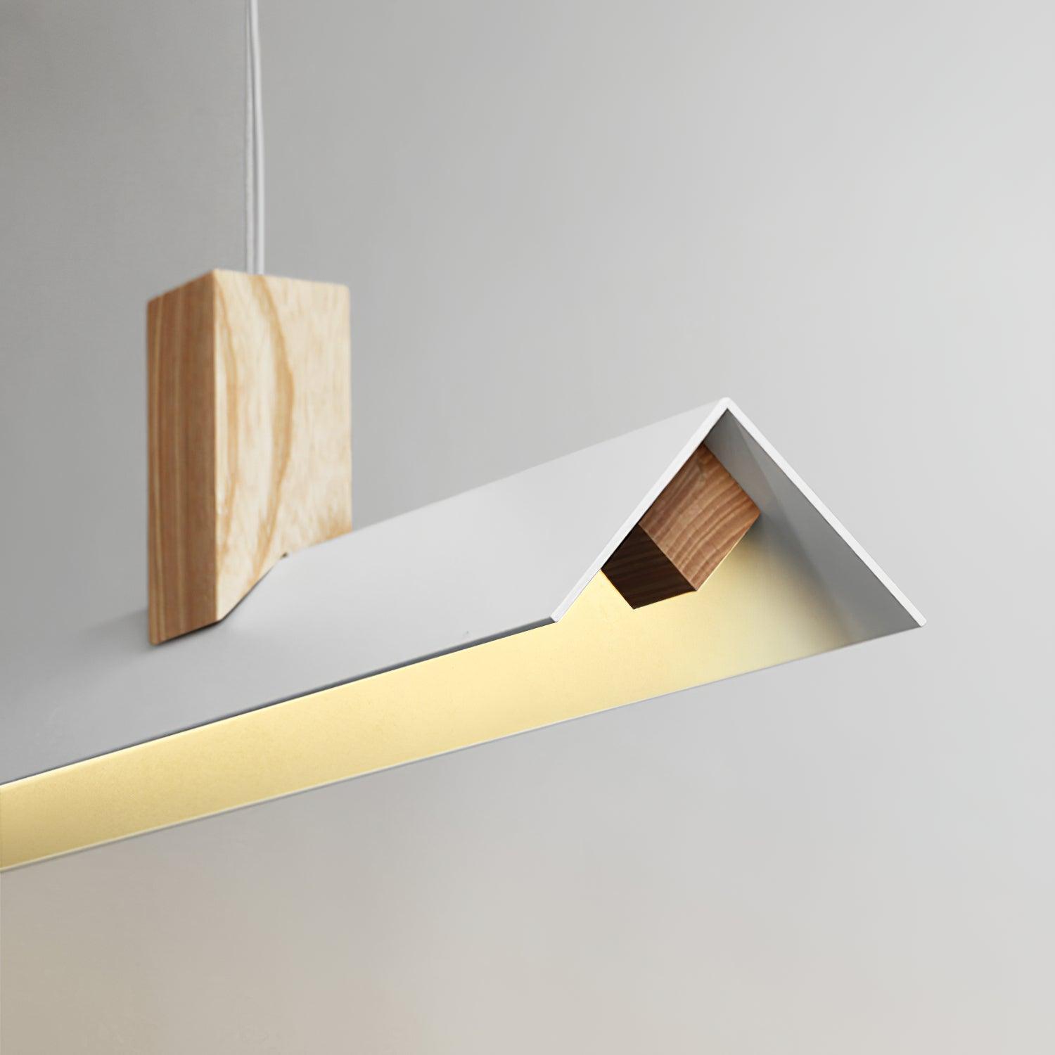 Linea Minimalistisch Holz Pendelleuchte Leuchte-Letslighting