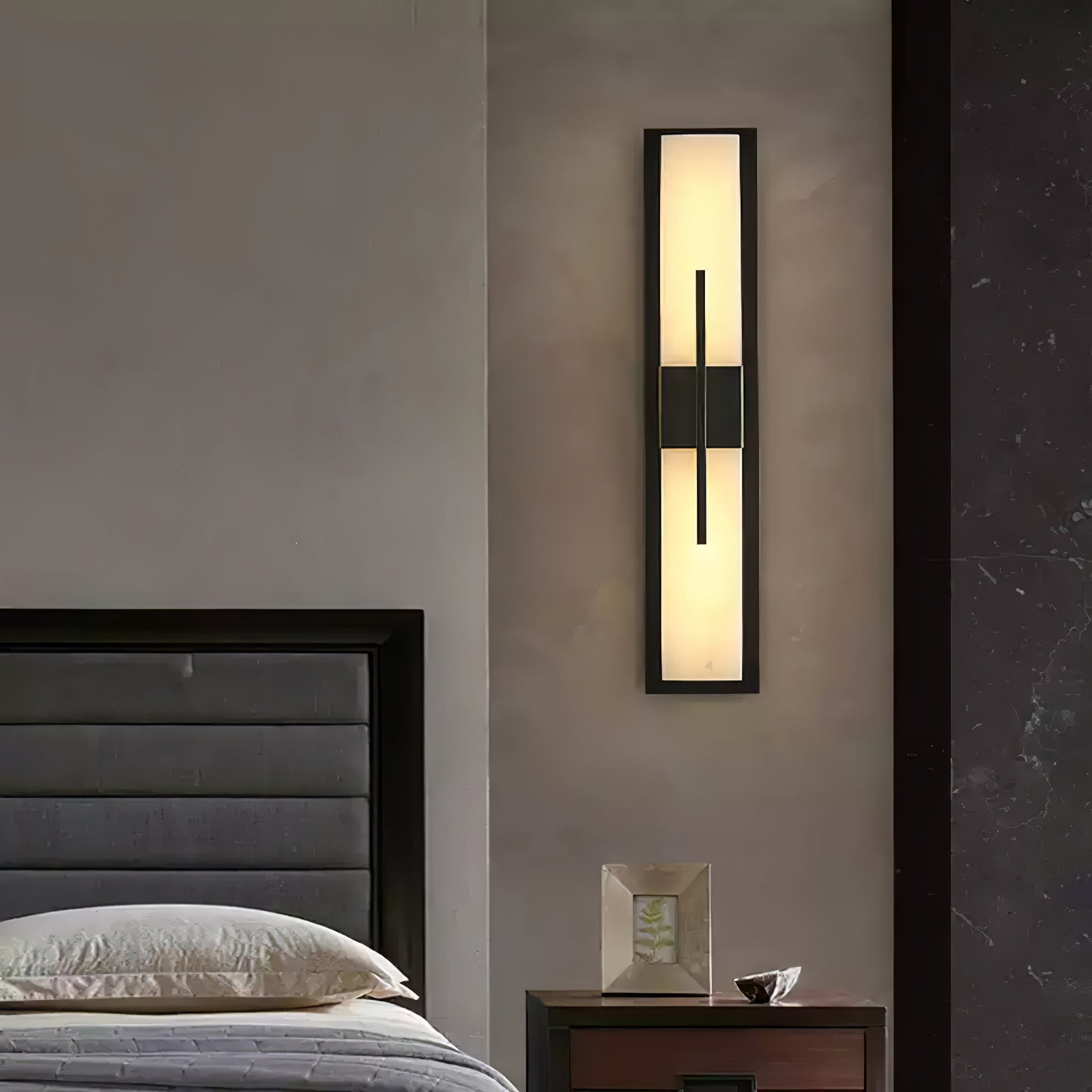 Lylirel Rectangular Alabaster Wall Light - Neutralighting
