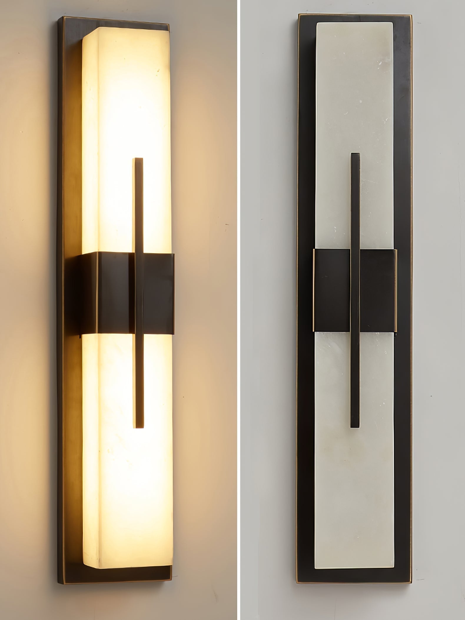 Lylirel Rectangular Alabaster Wall Light - Neutralighting