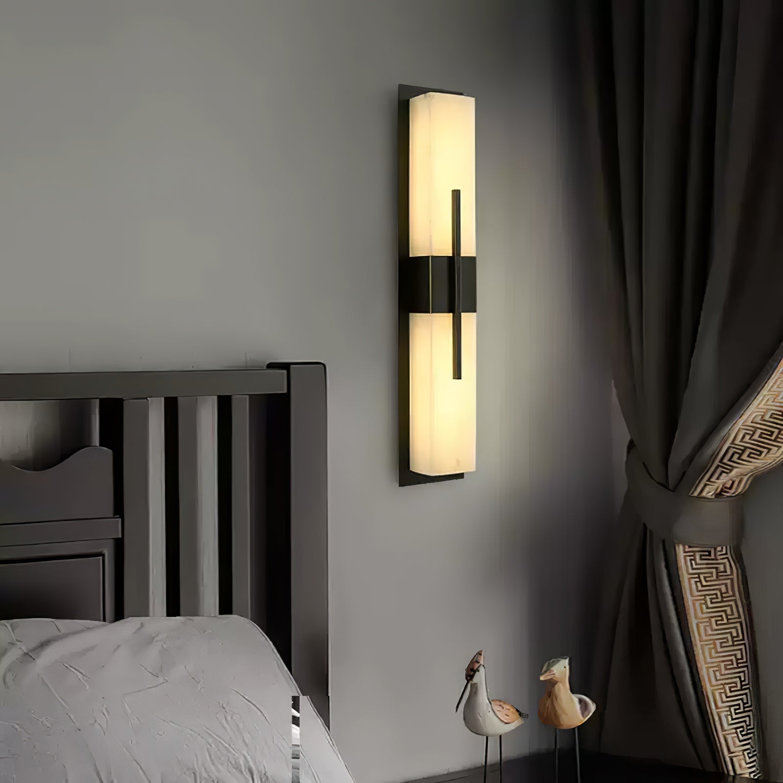 Lylirel Rectangular Alabaster Wall Light - Neutralighting