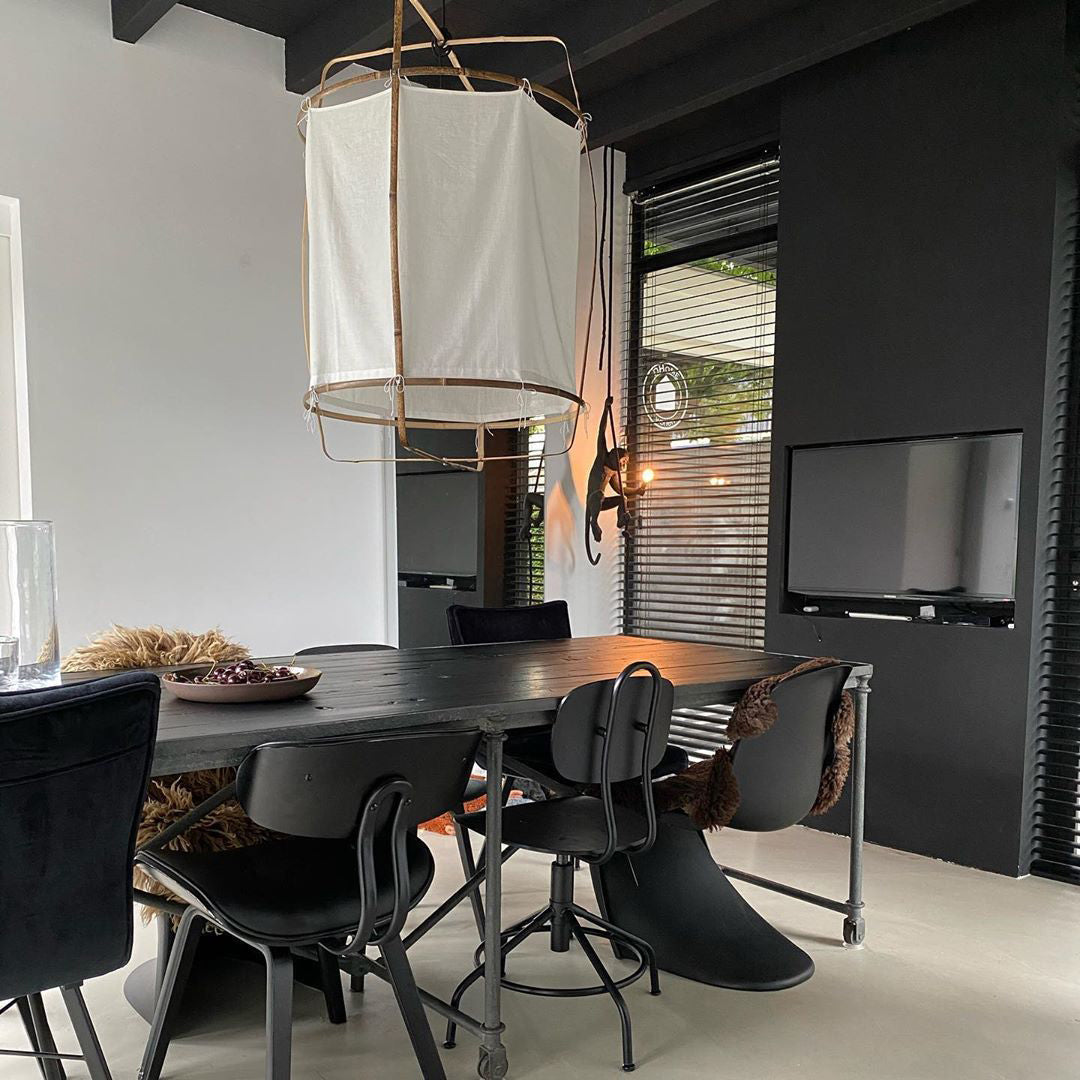 Lustra Pendelleuchte Lampe Bambus Schirm für Wohn Zimmer-Letslighting