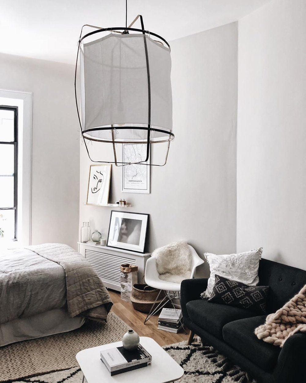 Lustra Pendelleuchte Lampe Bambus Schirm für Wohn Zimmer-Letslighting