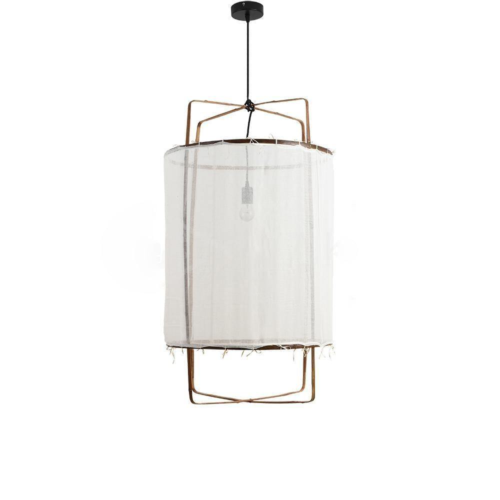 Lustra Pendelleuchte Lampe Bambus Schirm für Wohn Zimmer-Letslighting