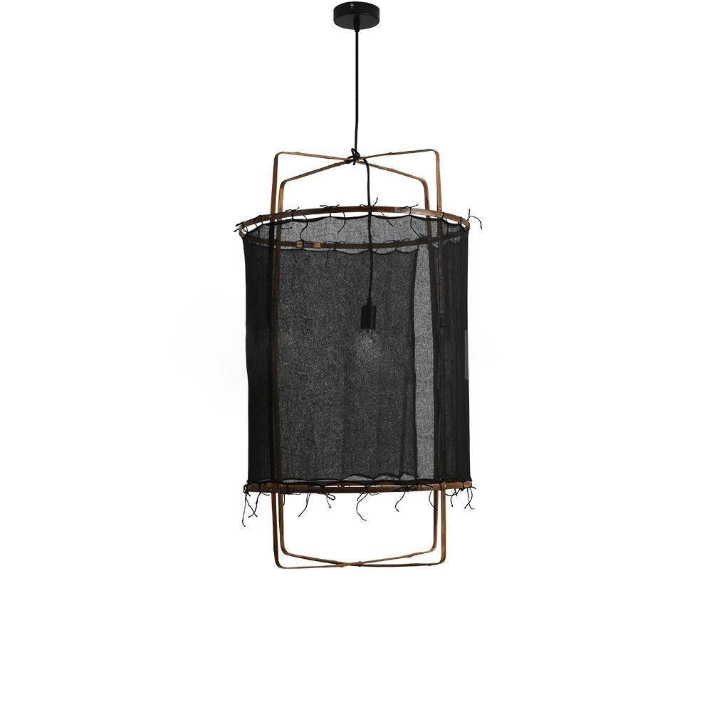 Lustra Pendelleuchte Lampe Bambus Schirm für Wohn Zimmer-Letslighting