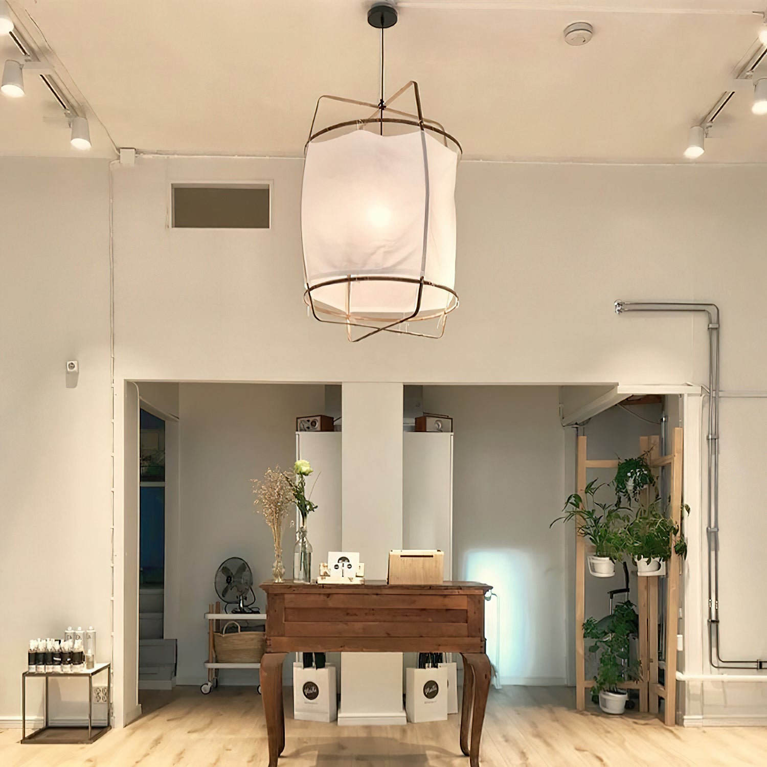 Lustra Pendelleuchte Lampe Bambus Schirm für Wohn Zimmer-Letslighting