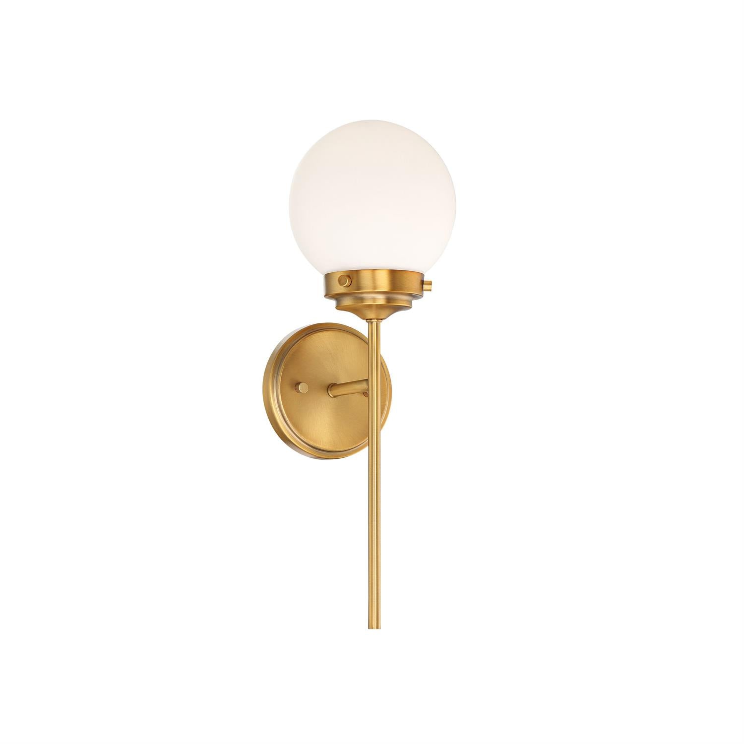 Waegnuvyh Wandleuchte aus Messing und Glas-Letslighting