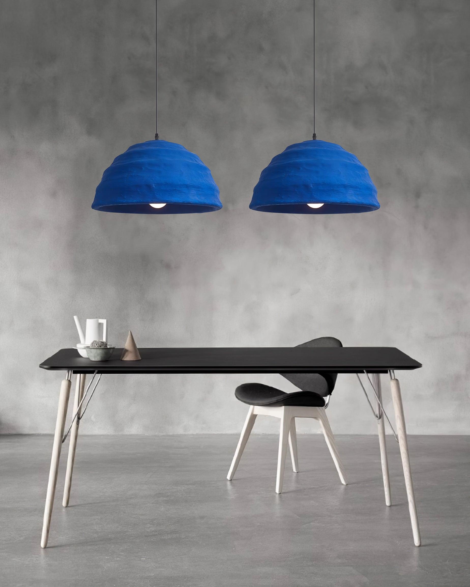 Pendelleuchte Kuppelschirm Blau Urban Industrial-Letslighting