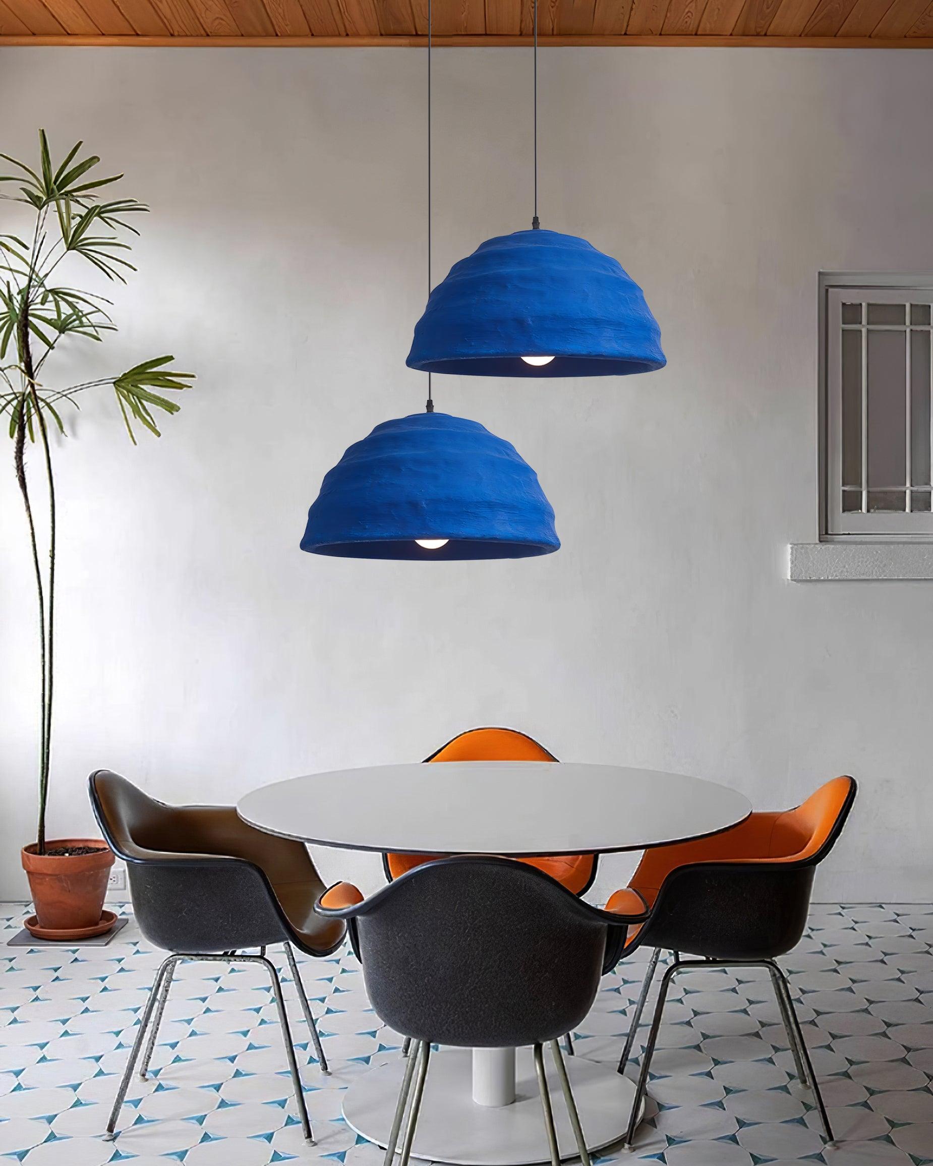 Pendelleuchte Kuppelschirm Blau Urban Industrial-Letslighting