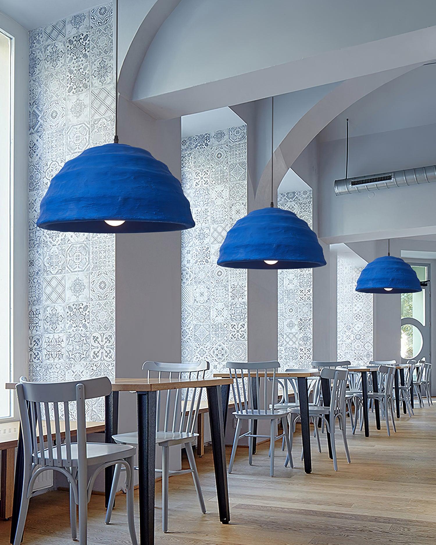 Pendelleuchte Kuppelschirm Blau Urban Industrial-Letslighting