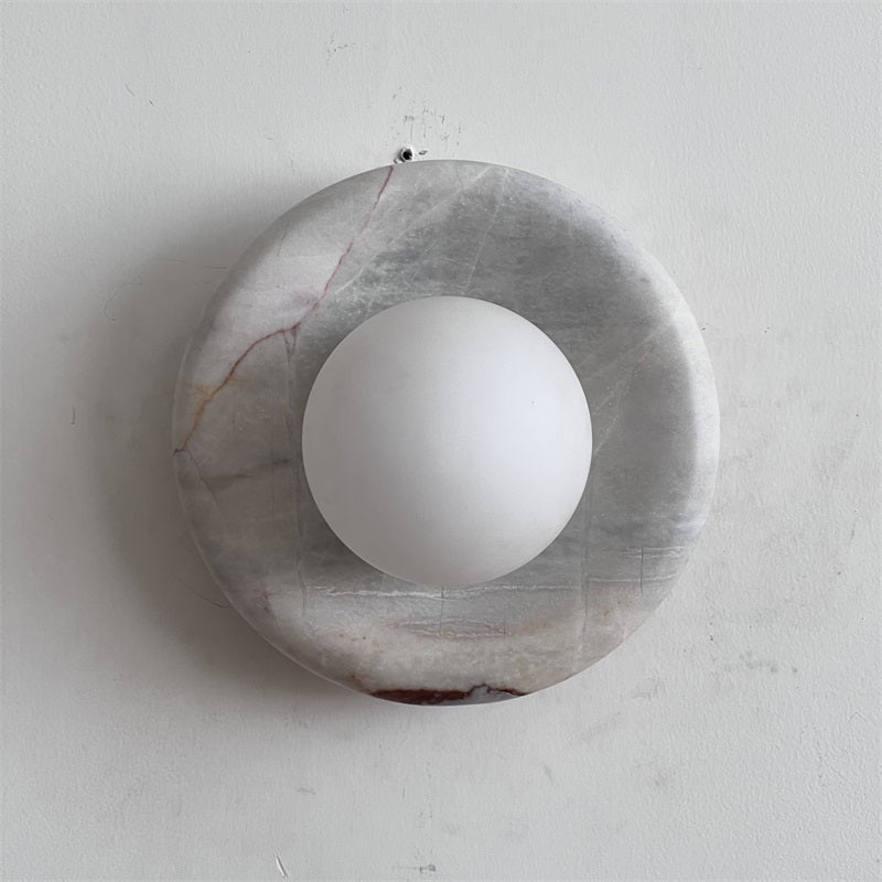 Vomire Premium Nordic Art Red Marble Sconce Wall Lamp - Letslighting