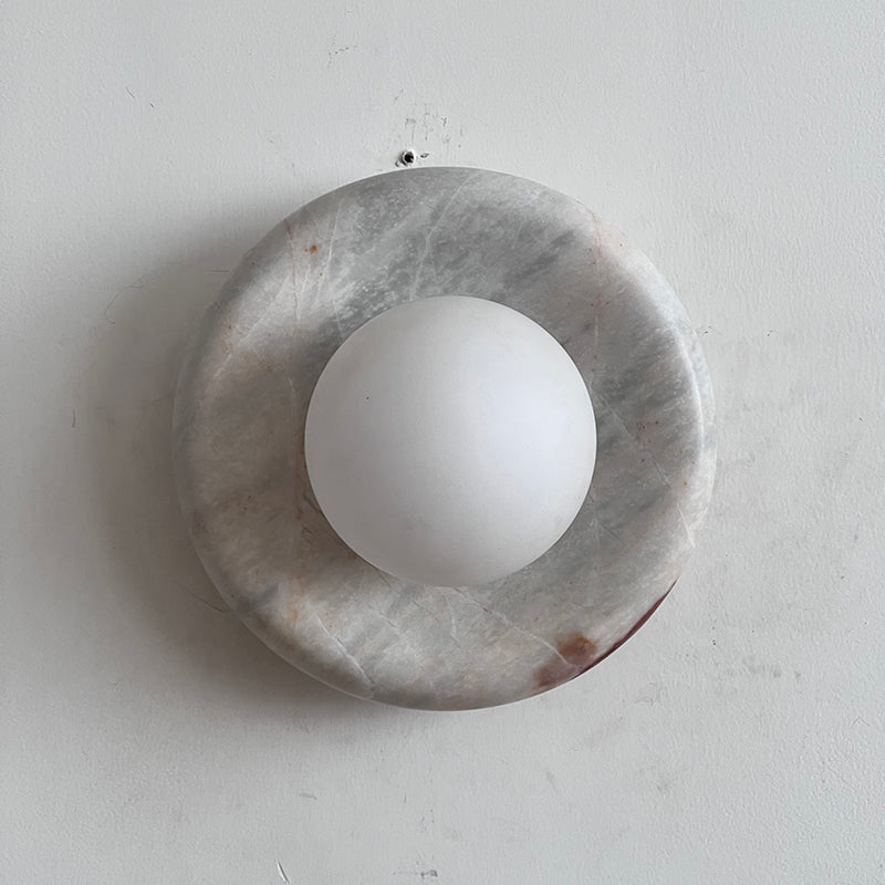 Vomire Premium Nordic Art Red Marble Sconce Wall Lamp - Letslighting