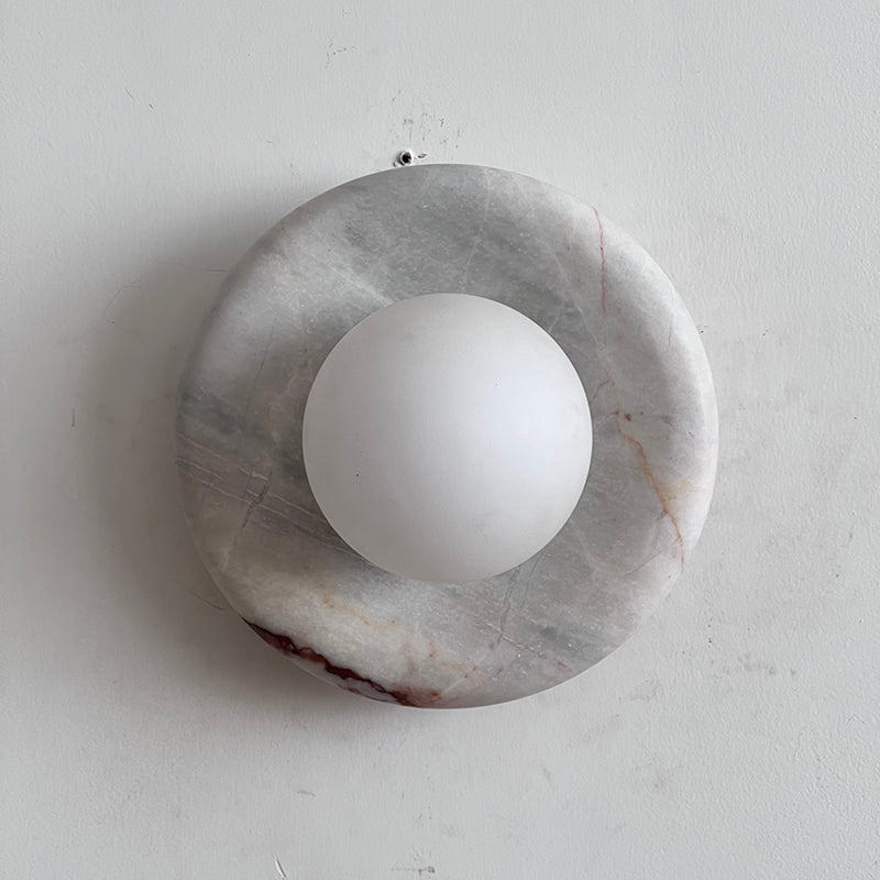 Vomire Premium Nordic Art Red Marble Sconce Wall Lamp - Letslighting