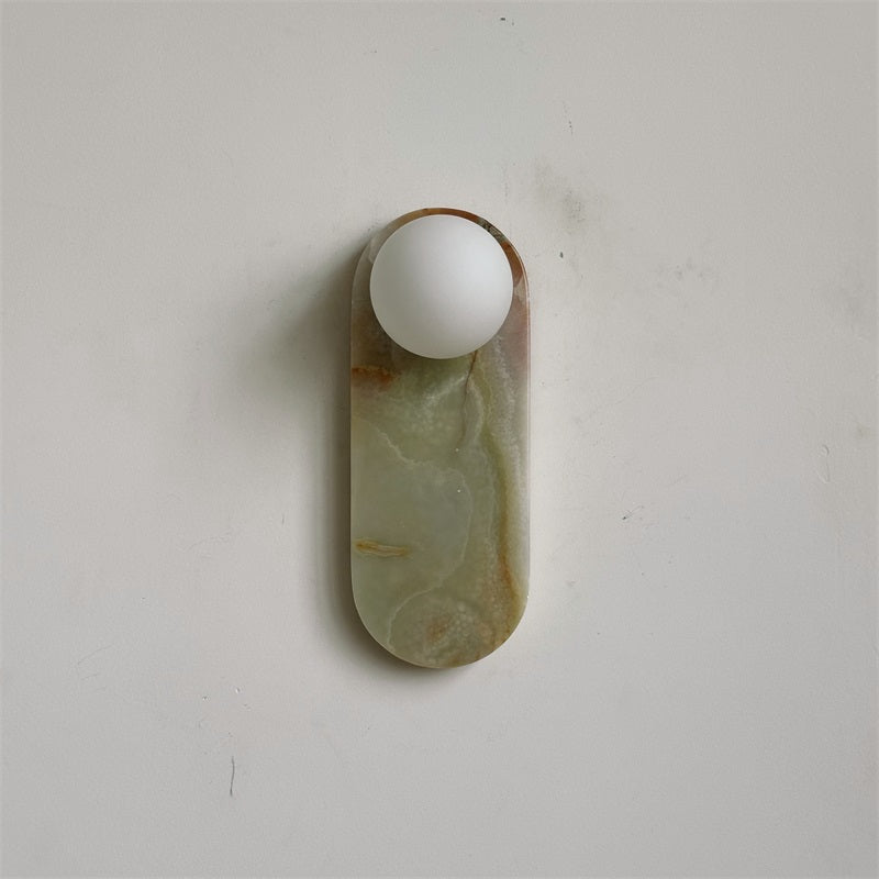 Syraeia Modern Minimalist Marble Jade Wall Lamp - Letslighting