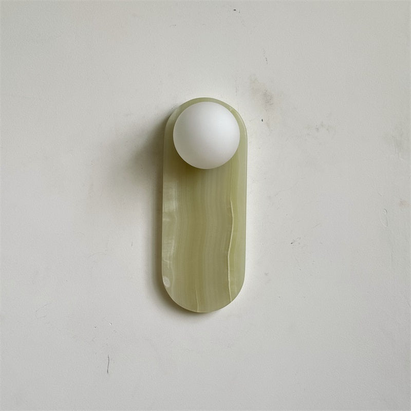 Syraeia Modern Minimalist Marble Jade Wall Lamp - Letslighting