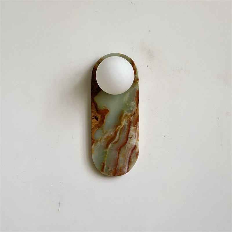 Syraeia Modern Minimalist Marble Jade Wall Lamp - Letslighting
