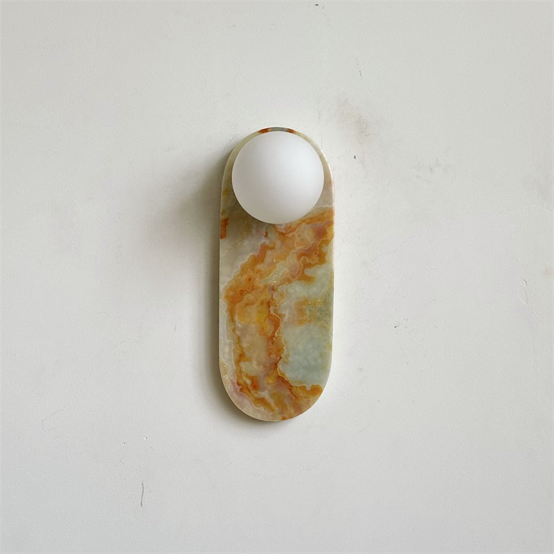 Syraeia Modern Minimalist Marble Jade Wall Lamp - Letslighting