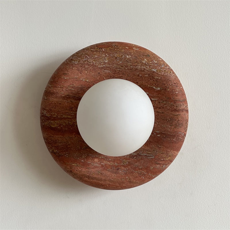 Orli Modern Minimalist Travertine Sconce Wall Lamp - Letslighting