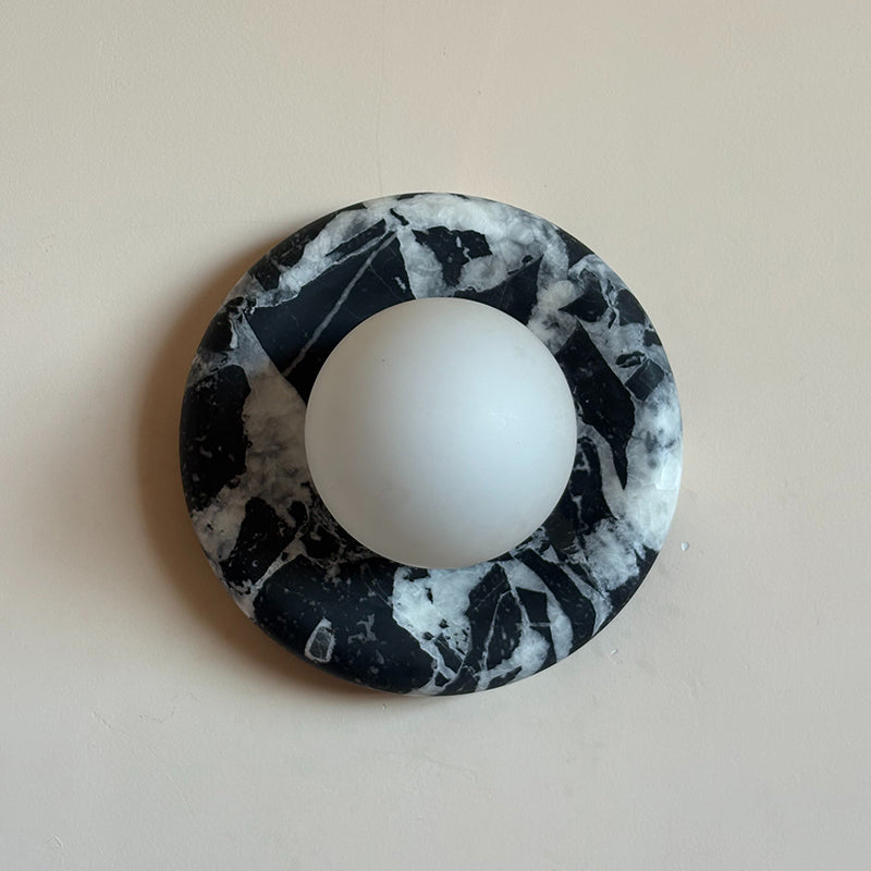 Uvinos Modern Minimalist Black Marble Sconce Wall Lamp - Letslighting