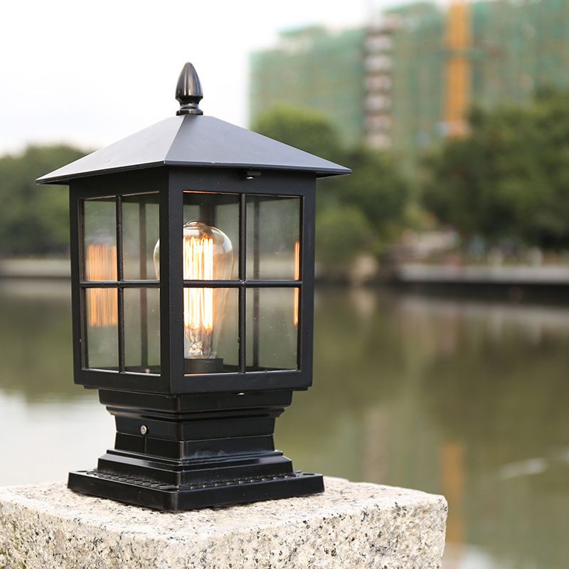 Silva Modern LED Außenleuchte Metall Glas Garten Flur