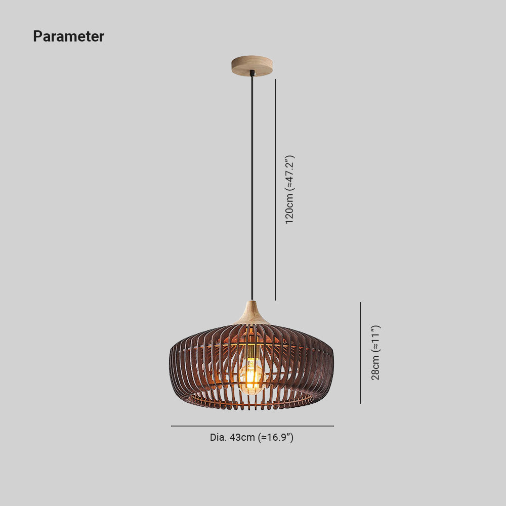 Muto Nordic Japanese Pendelleuchte Holz Schlafzimmer/Wohnzimmer-Letslighting