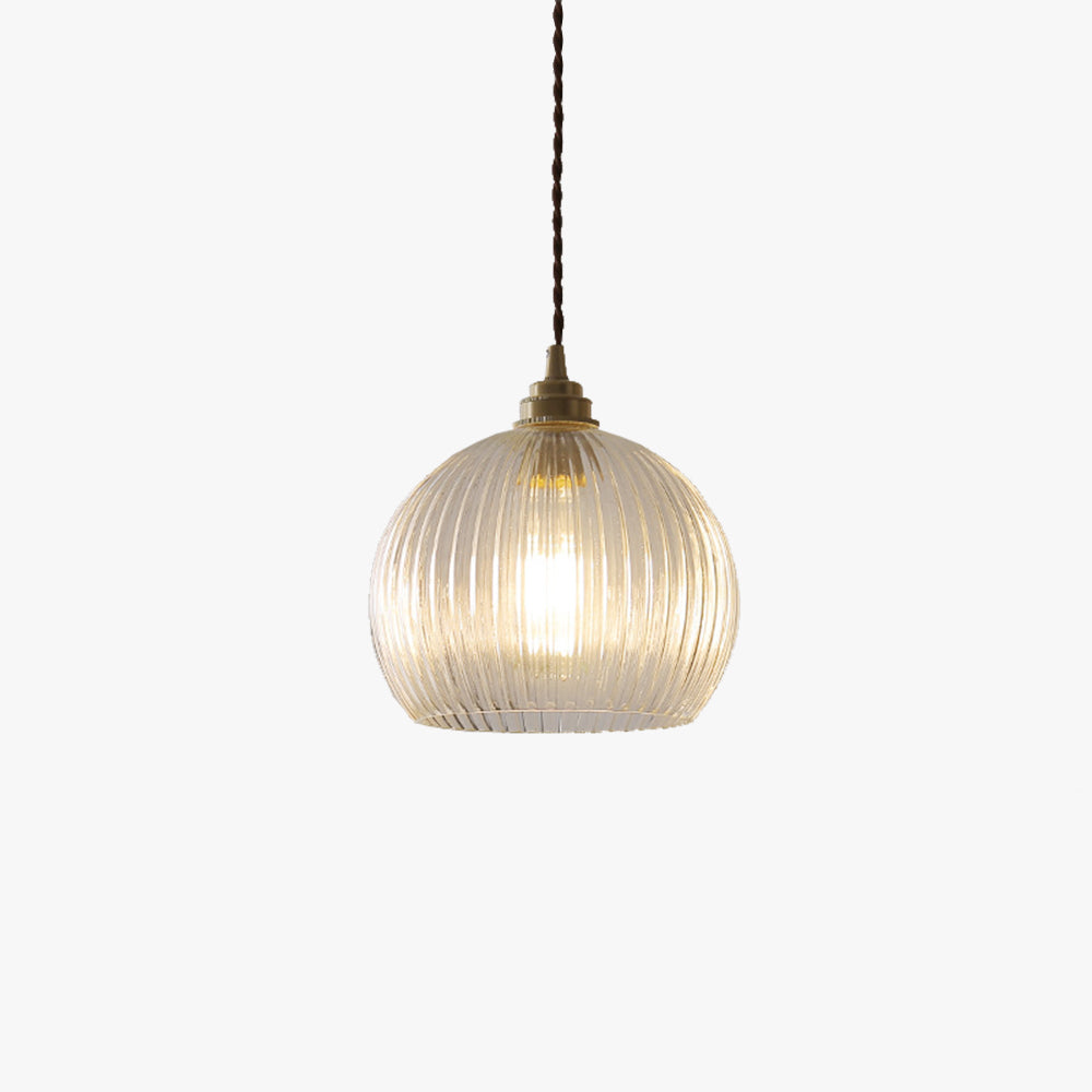 Valentina Minimalistische Kugel Metall/Glas LED Pendelleuchte Weiß/Transparent