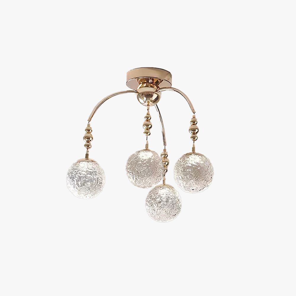 Valentina Nordic Minimalist LED Kronleuchter Metall Glas Schlafzimmer/Wohnzimmer