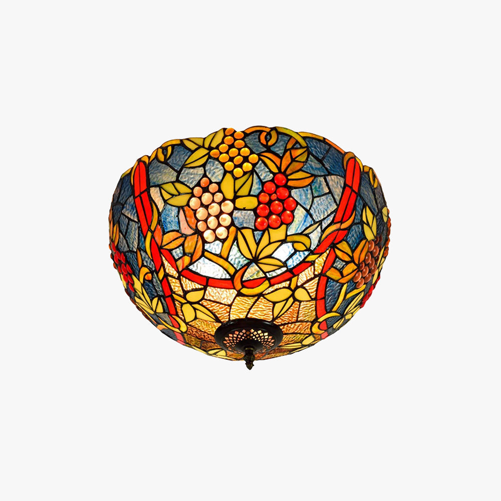 Arisha Vintage LED Deckenleuchte Multicolour Metall/Glas Schlafzimmer