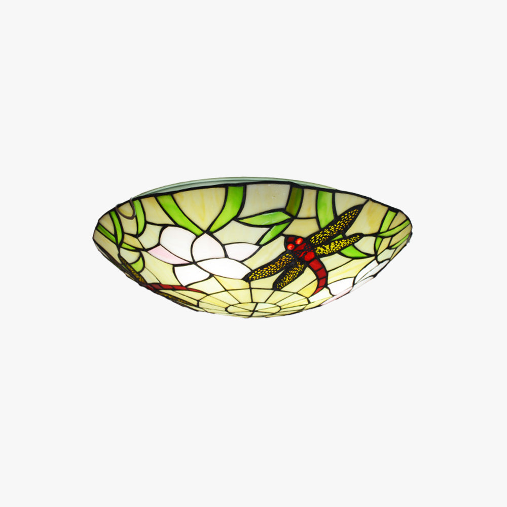 Arisha Vintage LED Deckenleuchte Multicolour Glas Schlafzimmer