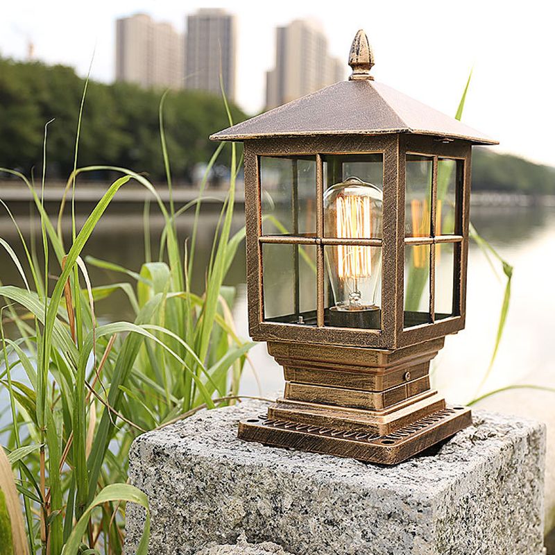 Silva Modern LED Außenleuchte Metall Glas Garten Flur