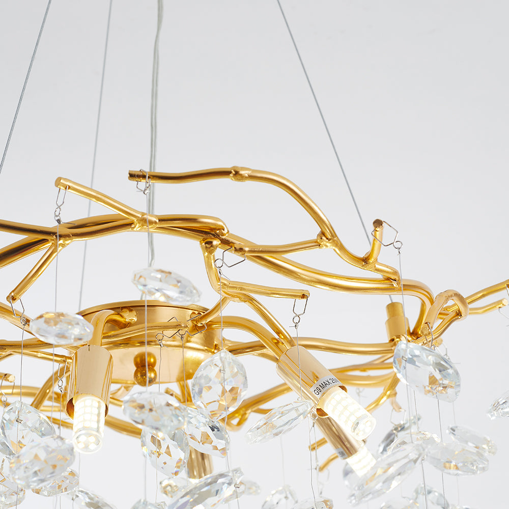 Kristy  Kronleuchter  Antiquität  LED  Gold Wohn/Schlafzimmer