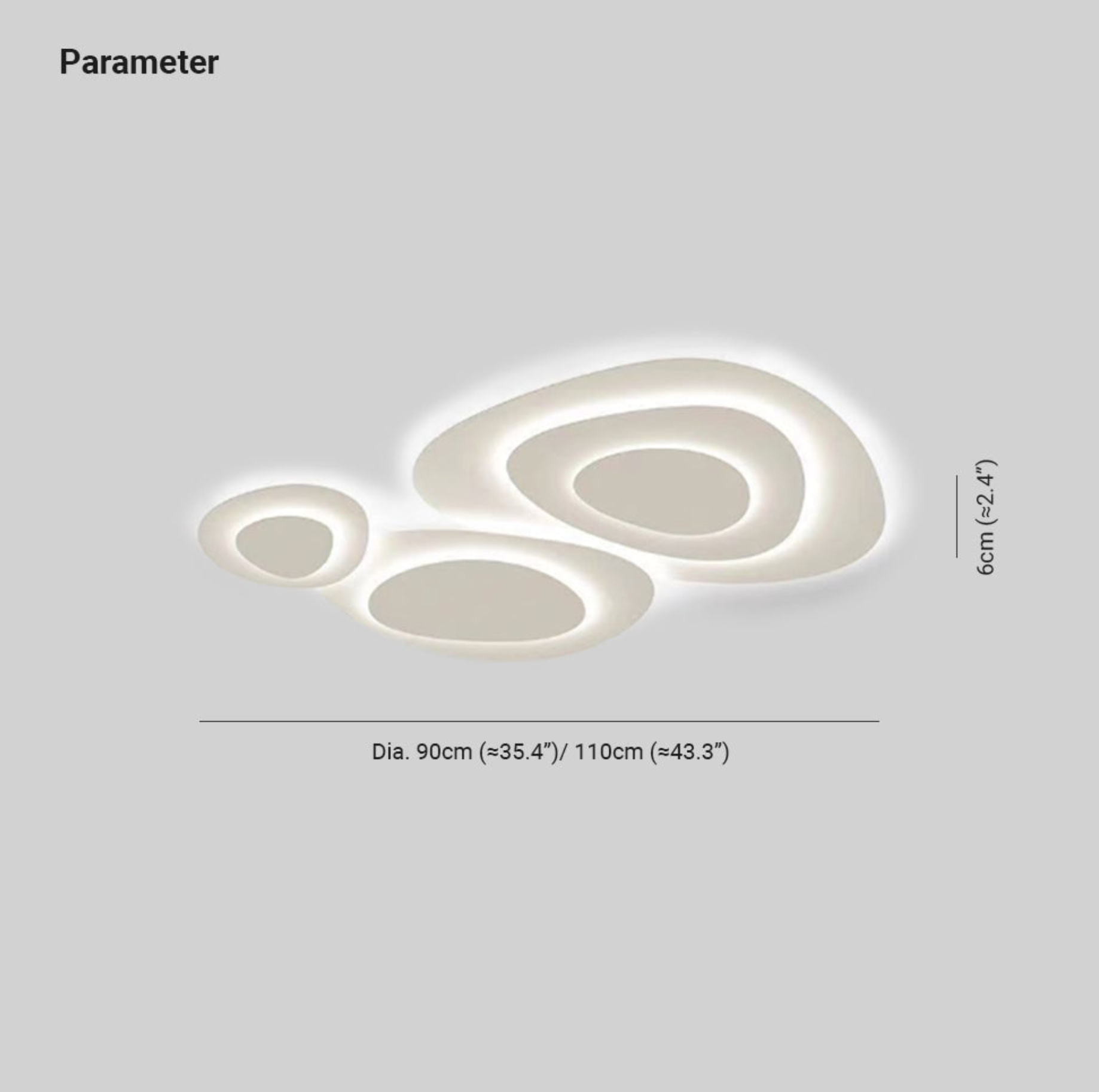 Arisha Deckenleuchte Metall Wohnzimmer Schlafzimmer Esszimmer Modern LED