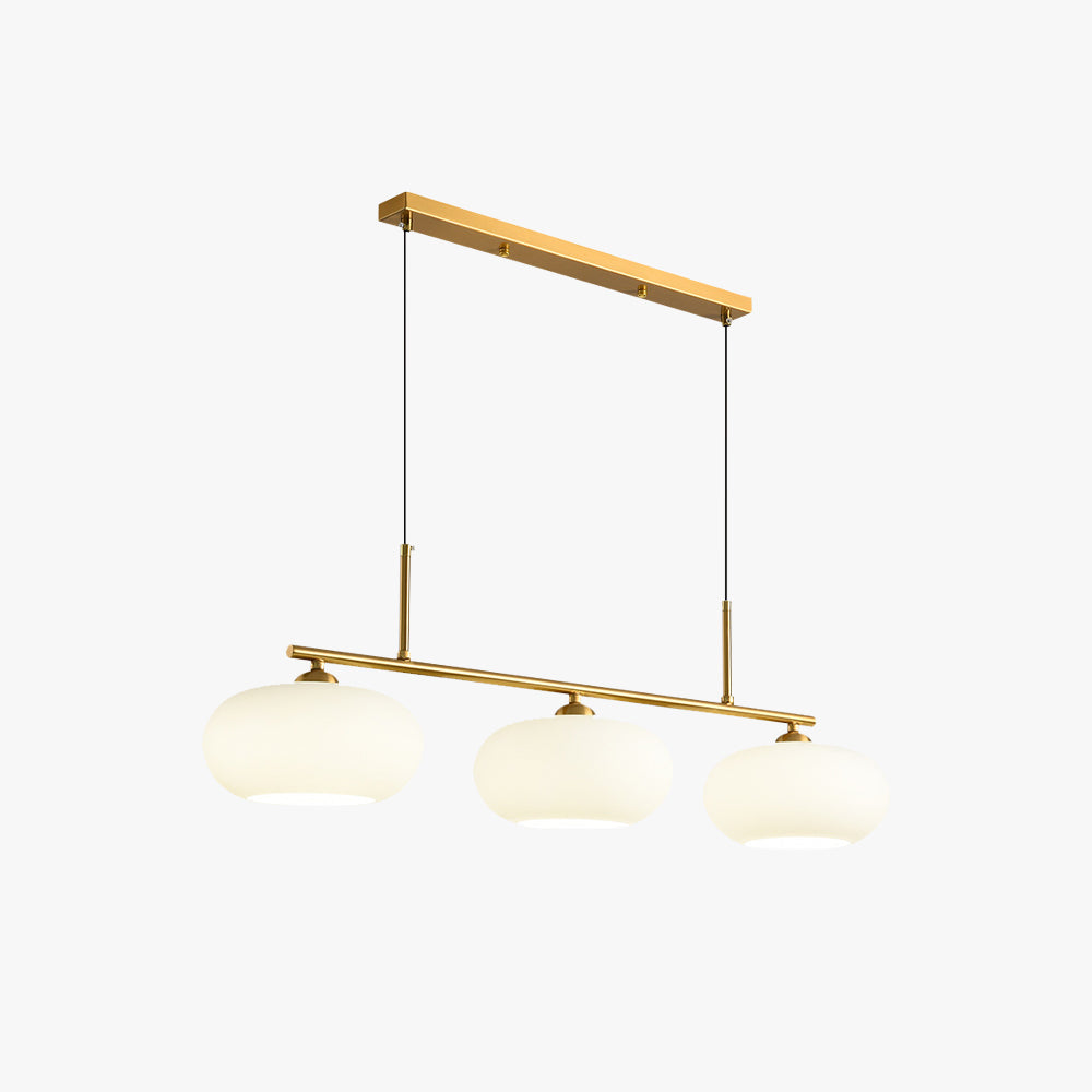 Candy Cremefarbene Cluster-Pendelleuchte 3-Flammig