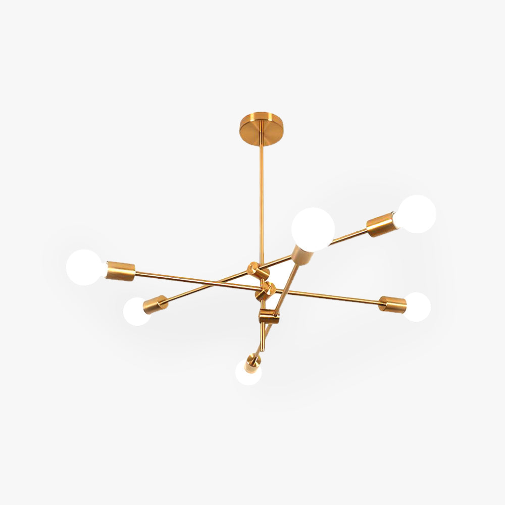 Valentina Design LED Pendelleuchte Mittelalter Schwarz&Gold Wohn/Schlaf/Esszimmer Metall ∅64CM