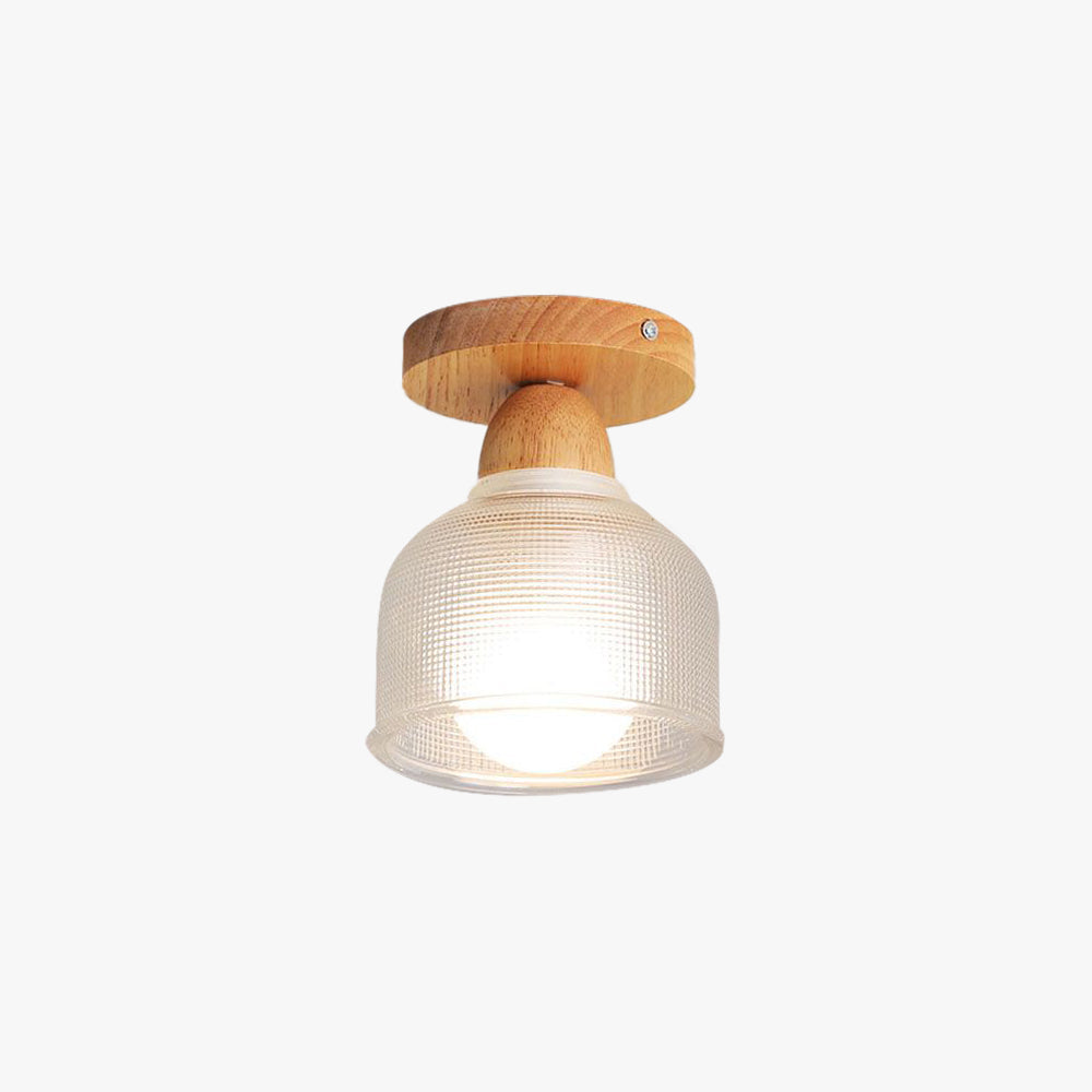 Arisha Modern LED Deckenleuchte Klar Wohn/Schlaf/Ess/Kinderzimmer Holz&Glas-Letslighting