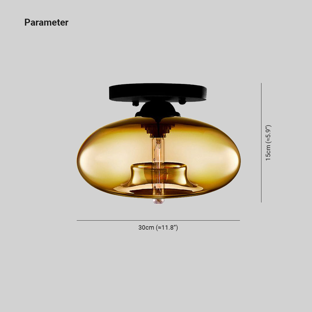 Arisha  Kugel Deckenleuchte Rot/Braun/Bernstein/Blau/Silbergrau Wohn/Schlafzimmer