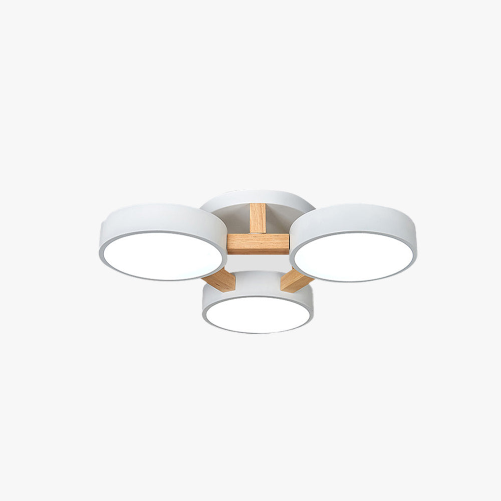 Aria Modern LED Deckenleuchte Weiß/Grün/Anthrazitgrau Wohn/Schlafzimmer Metall