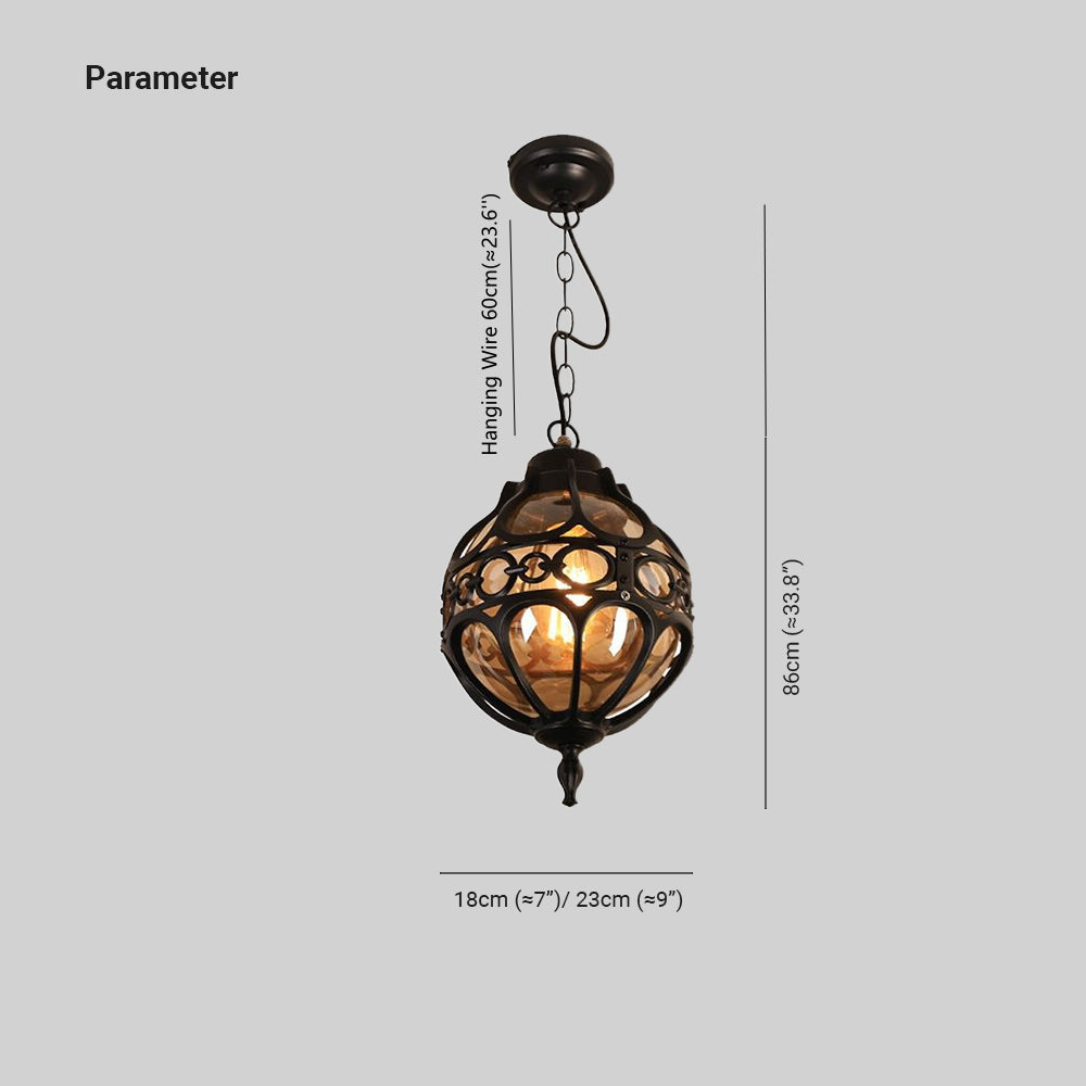 Epoch Vintage Pendelleuchte, Schwarz/Bronze