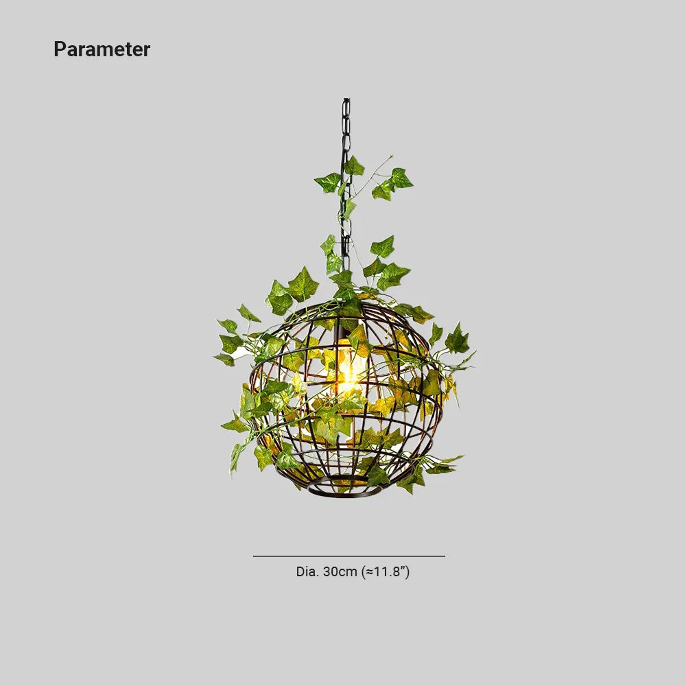 Ritta LED Rustikale Pendelleuchte Globe, 3 Farben, Wohnzimmer, Metall