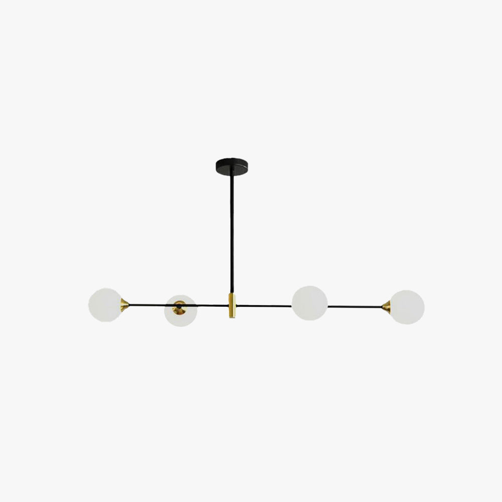 Valentina Modern Minimalistische LED Pendelleuchte Weiß Ess/Schlaf/Wohnzimmer Metall&Glas 3/4-Flammig