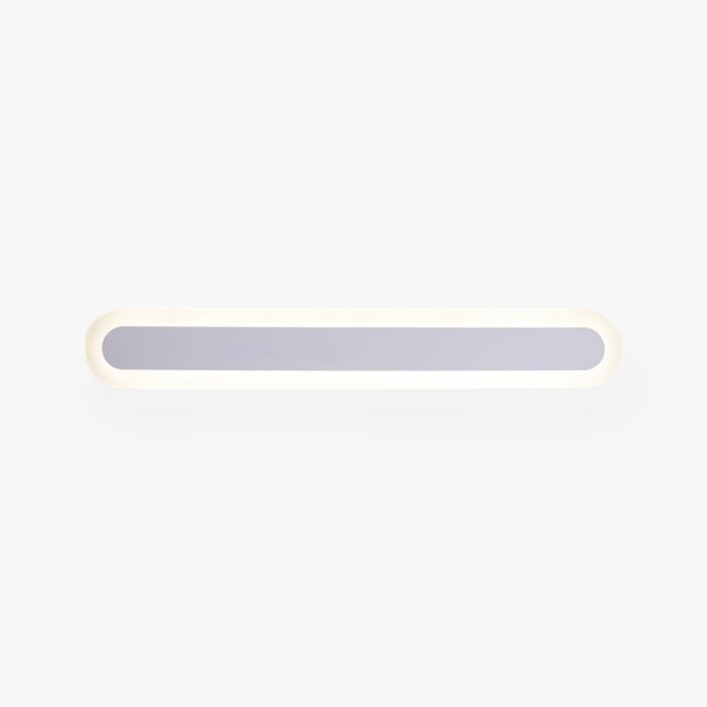 Arisha Modern Linear LED Wandleuchte Weiß/Braun Badezimmer Metall Acryl Größen 40/59/80/99CM