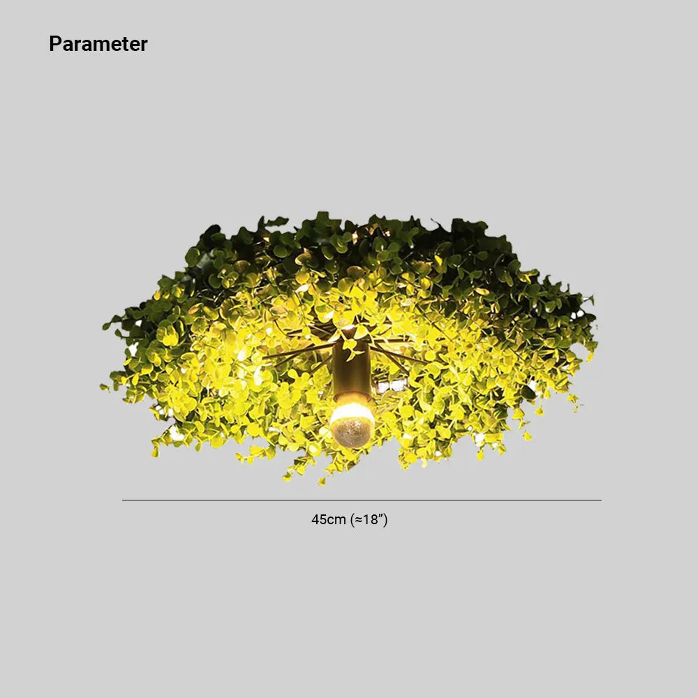 Ritta  Nest Pflanzen LED Deckenleuchte Grün Schlafzimmer/Wohnzimmer