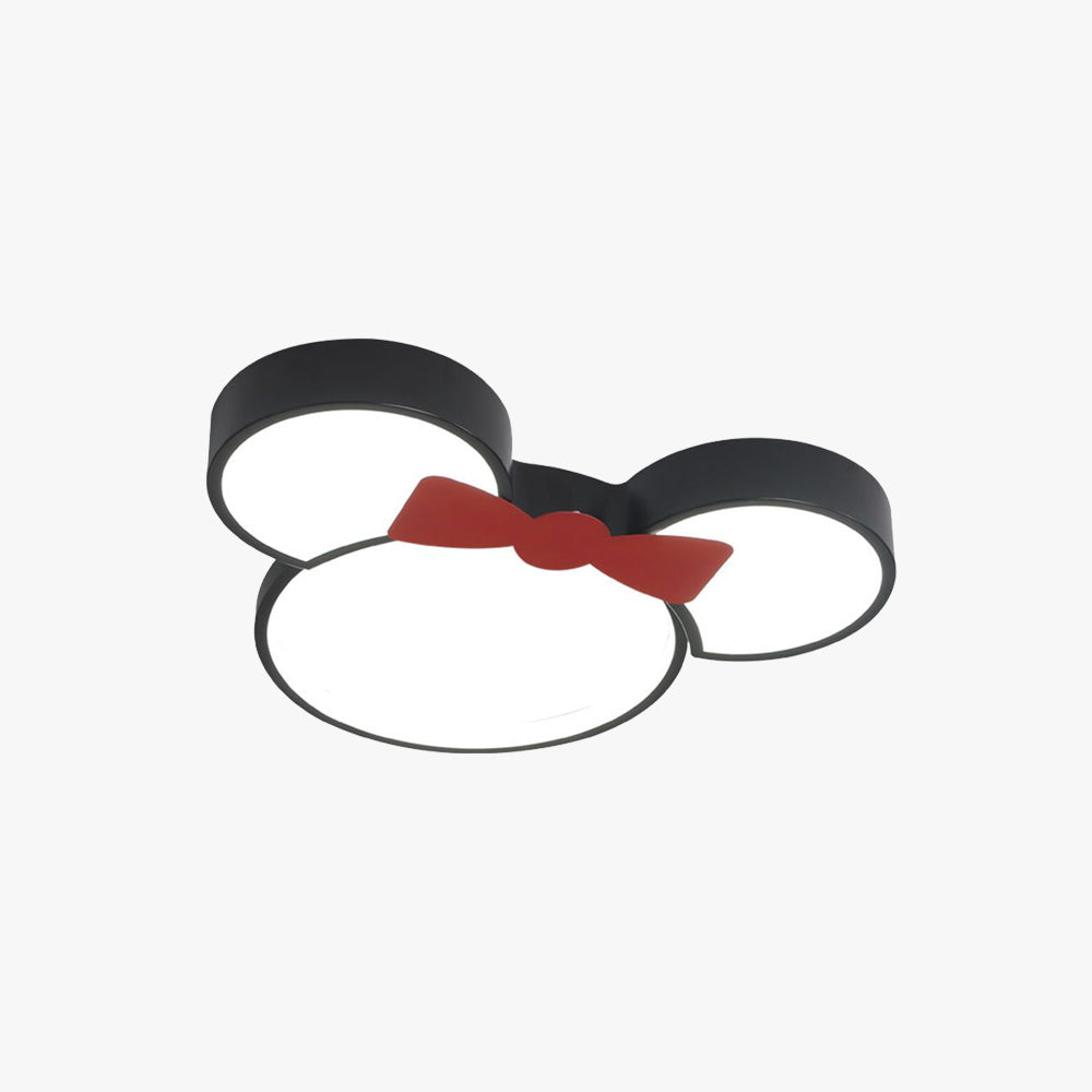 Freja Moderne LED Deckenleuchte Schwarz Schlafzimmer/Kinderzimmer